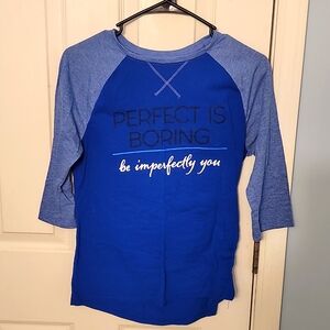 Perfect is Boring Baseball Tee